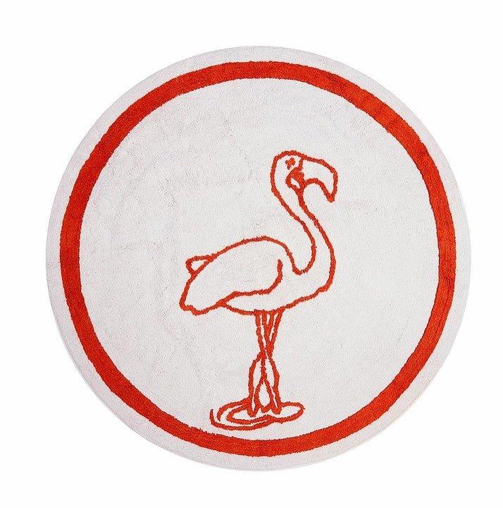 Alfombra Infantil Algodón 100% Lavable Animales Aratextil Flamenco - Nanetes #